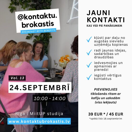 SEPTEMBRA tīklošanās brokastis